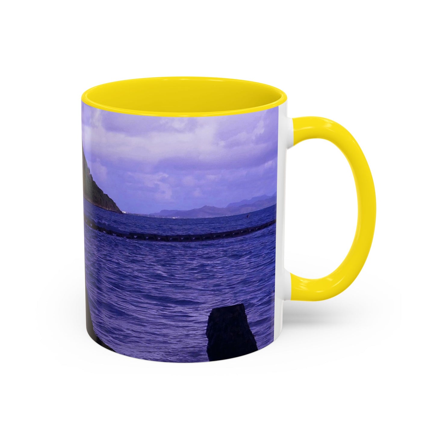 Wade To Chinaman's Hat - Accent Coffee Mug (11, 15oz)