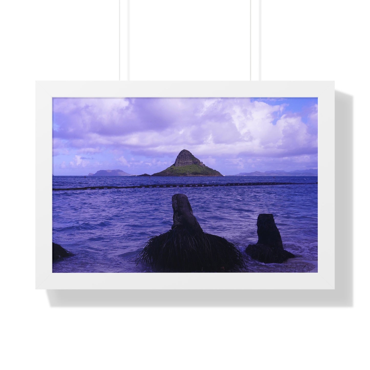 Wade To Chinaman's Hat - Framed Horizontal Poster
