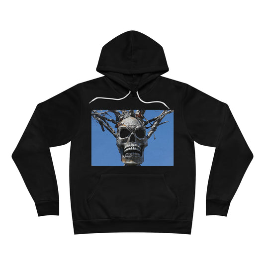 Skull Warrior Stare - Unisex Sponge Fleece Pullover Hoodie - Fry1Productions