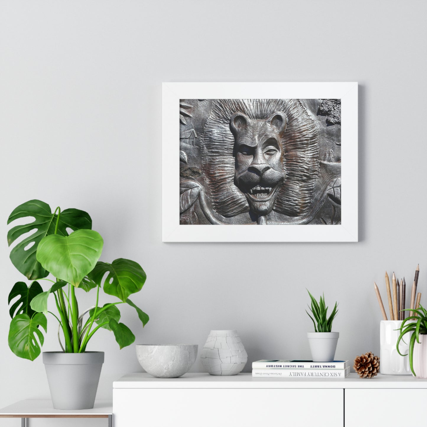 Lion's Friends Forever - Framed Horizontal Poster