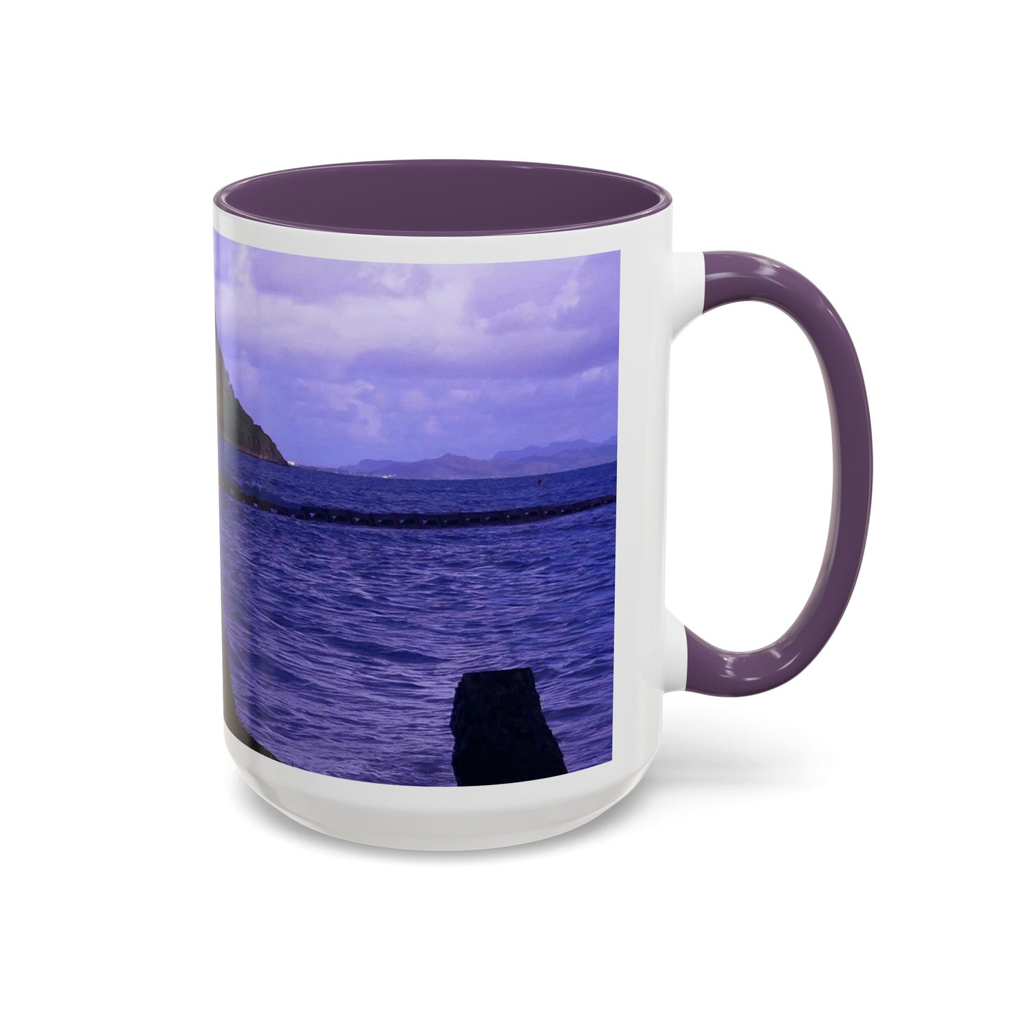 Wade To Chinaman's Hat - Accent Coffee Mug (11, 15oz)