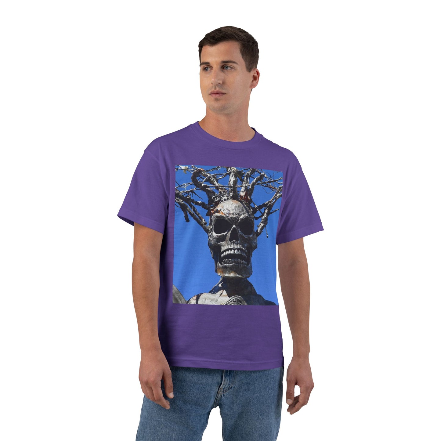 Skull Warrior Stare - Beefy-T  Short-Sleeve T-Shirt