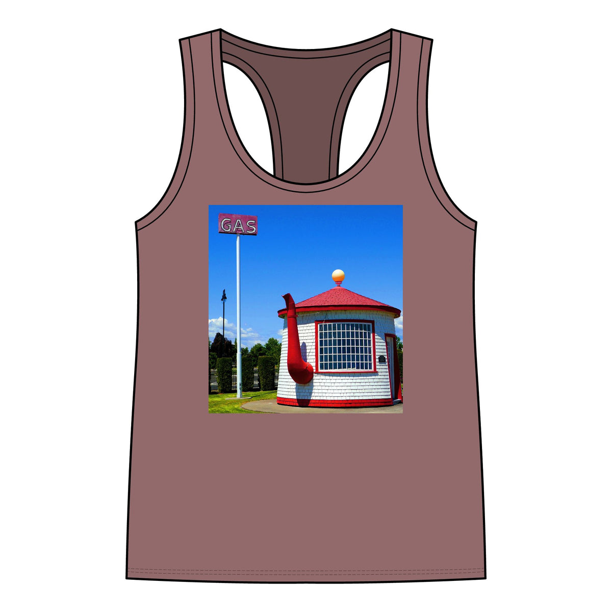 Historic Teapot Dome Service Station - Women's Jersey Racerback Tank