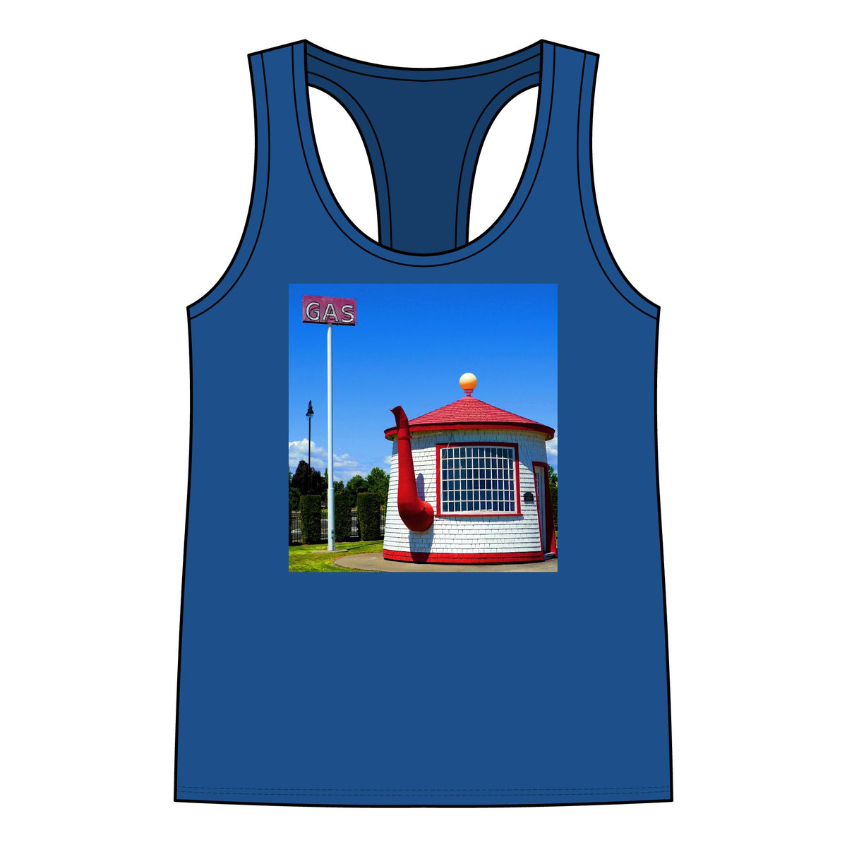 Historic Teapot Dome Service Station - Women's Jersey Racerback Tank