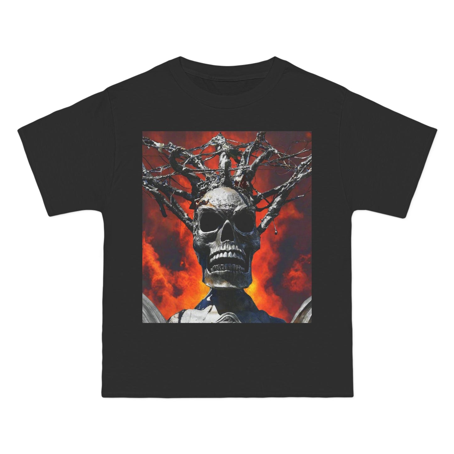 Skull Warrior Inferno Stare - Beefy-T®  Short-Sleeve T-Shirt