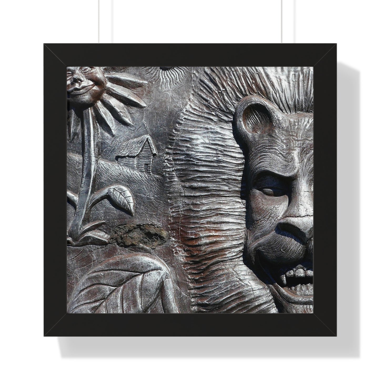 Lion's Friends Forever V2 - Framed Vertical Poster