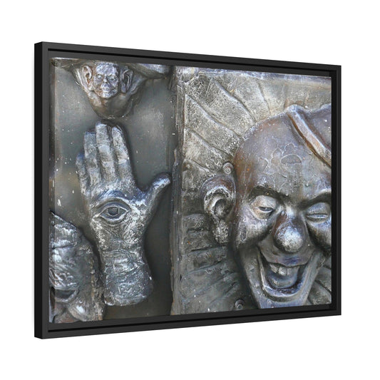 Cosmic Laughter - Matte Canvas, Black Frame - Fry1Productions