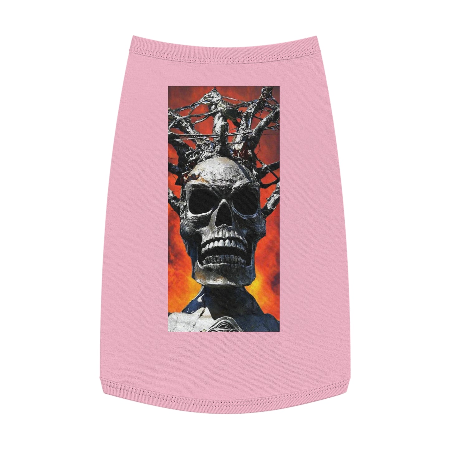 Skull Warrior Inferno Stare - Pet Tank Top