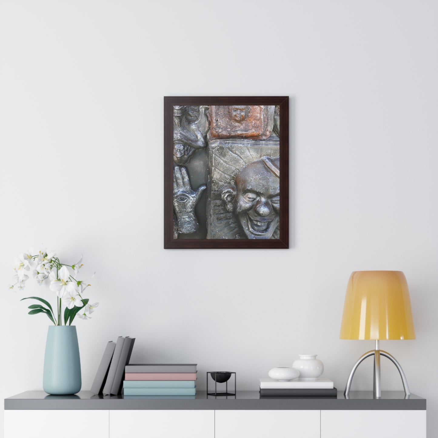 Cosmic Laughter - Framed Vertical Poster