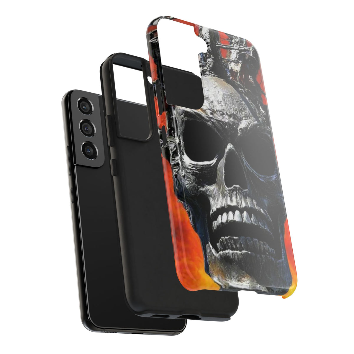 Skull Warrior Inferno Stare (v1) - Tough Phone Cases