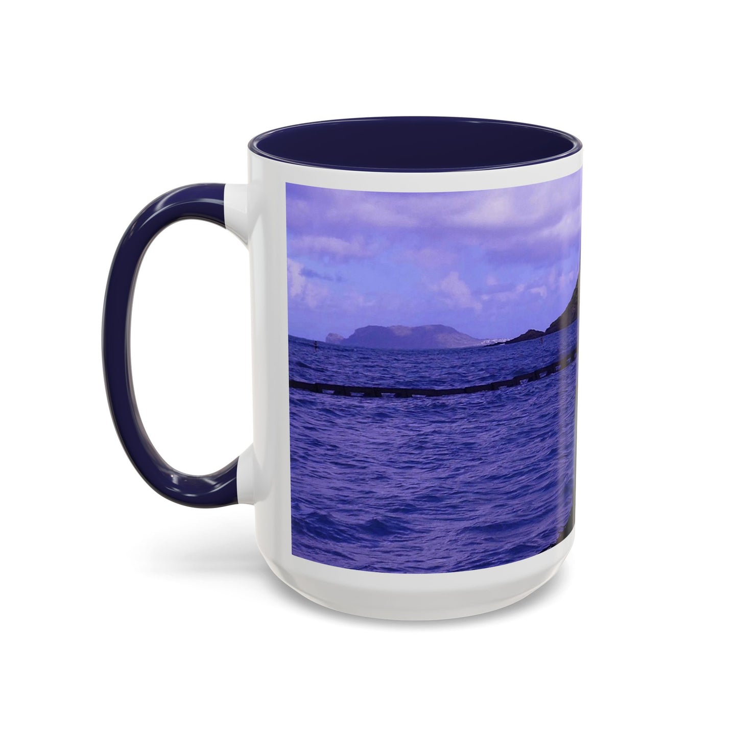 Wade To Chinaman's Hat - Accent Coffee Mug (11, 15oz)