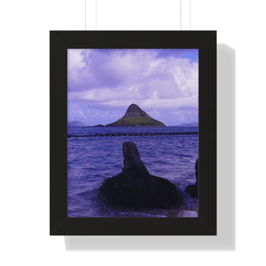 Wade To Chinaman's Hat - Framed Vertical Poster