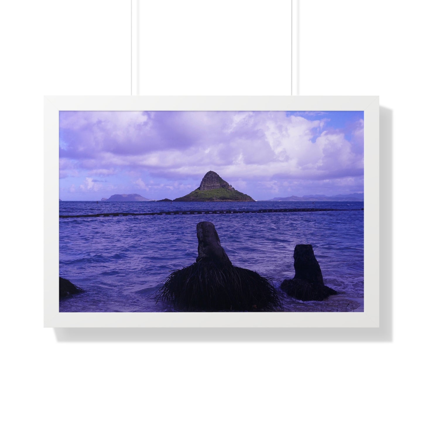 Wade To Chinaman's Hat - Framed Horizontal Poster