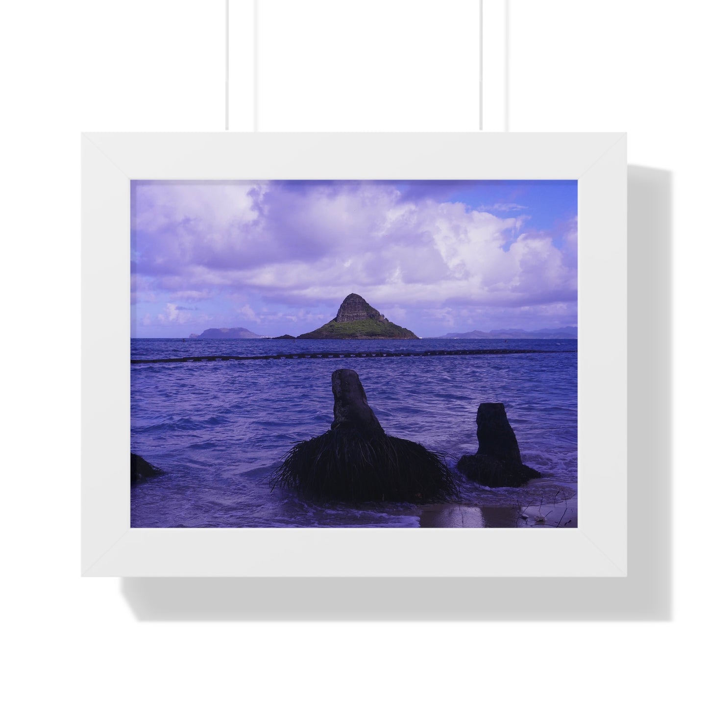 Wade To Chinaman's Hat - Framed Horizontal Poster