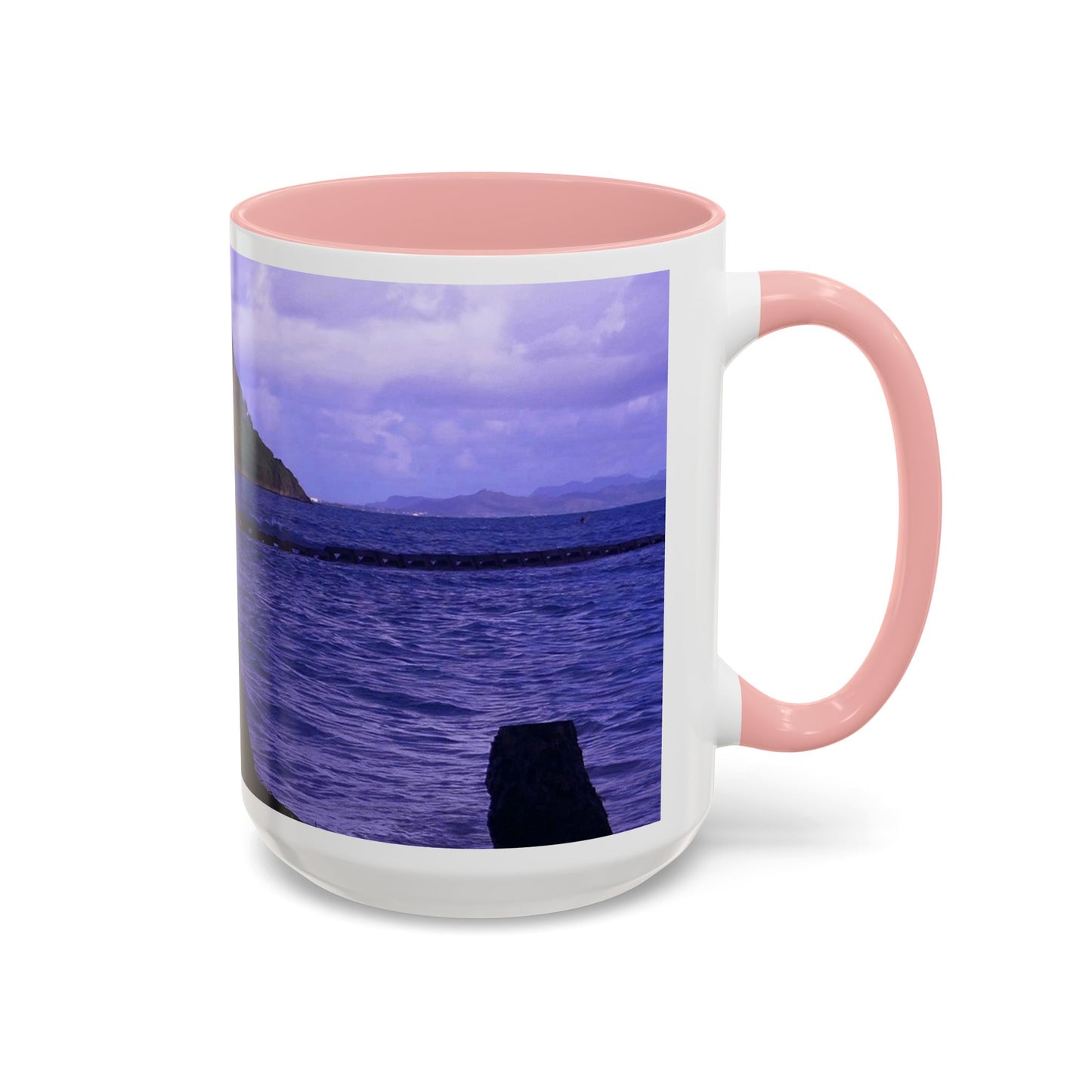 Wade To Chinaman's Hat - Accent Coffee Mug (11, 15oz)