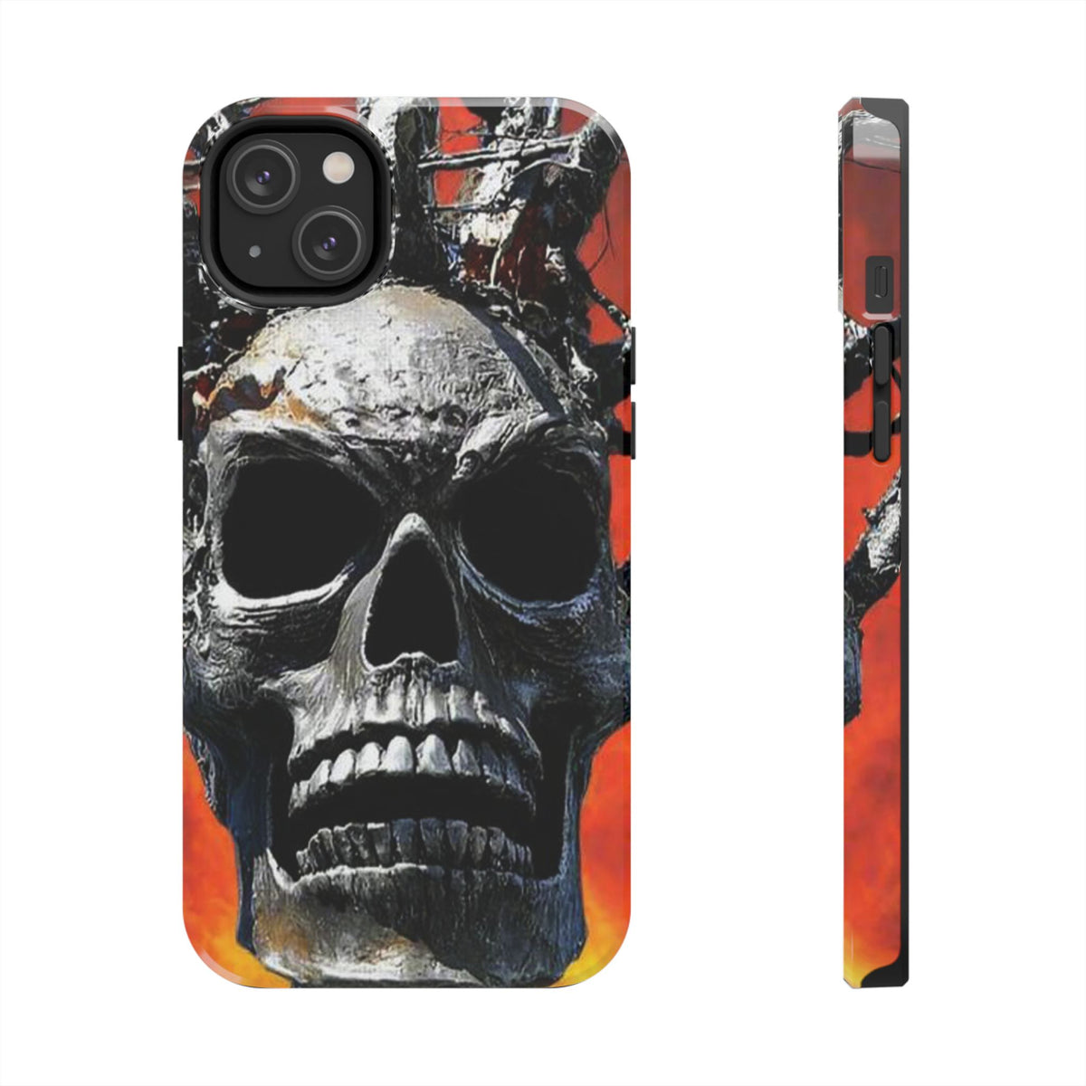 Skull Warrior Inferno Stare (v1) - Tough Phone Cases