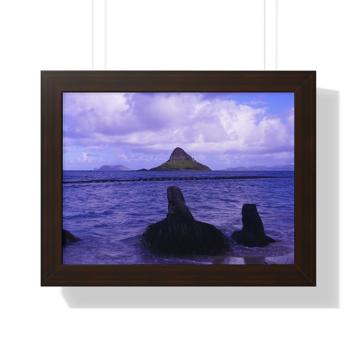 Wade To Chinaman's Hat - Framed Horizontal Poster