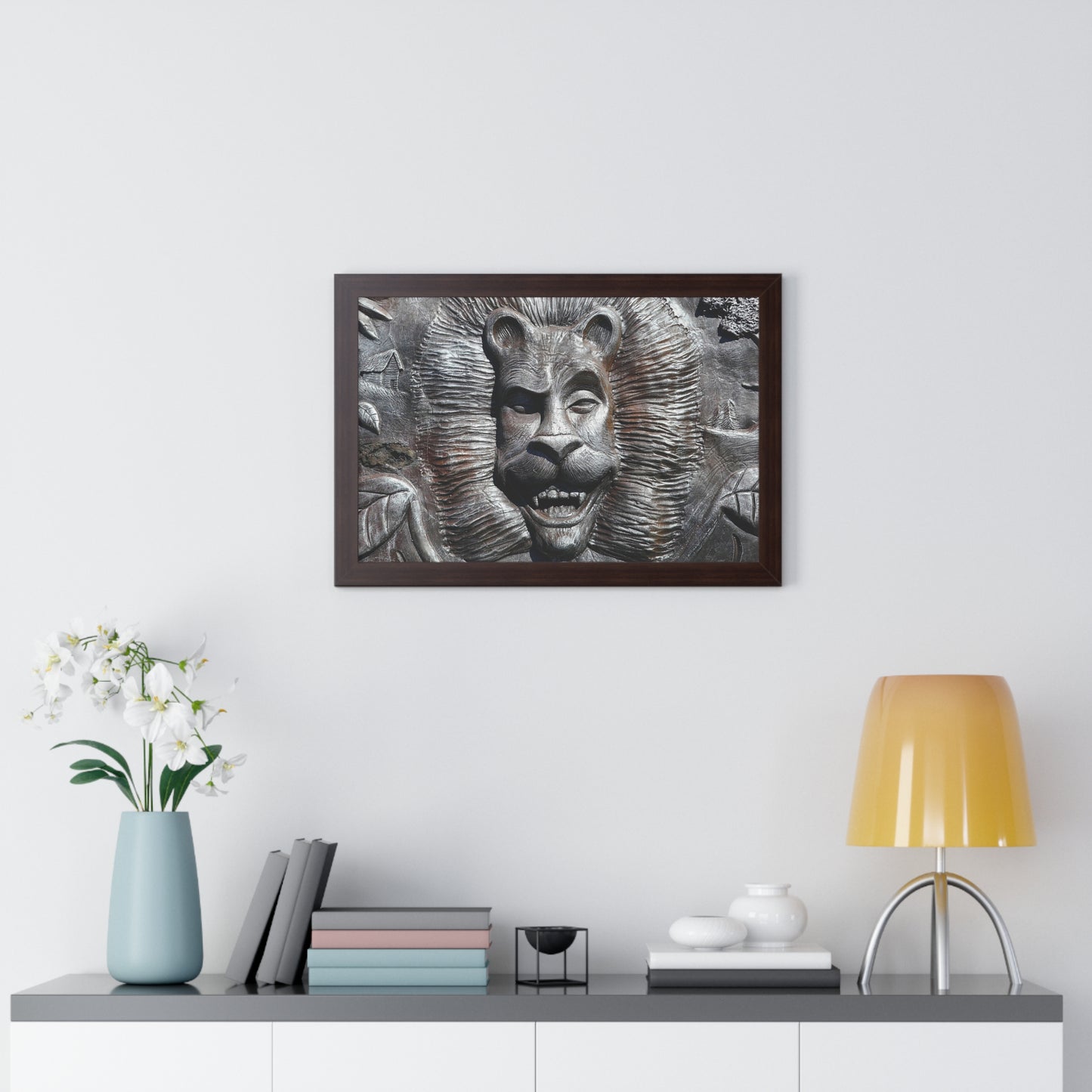 Lion's Friends Forever - Framed Horizontal Poster