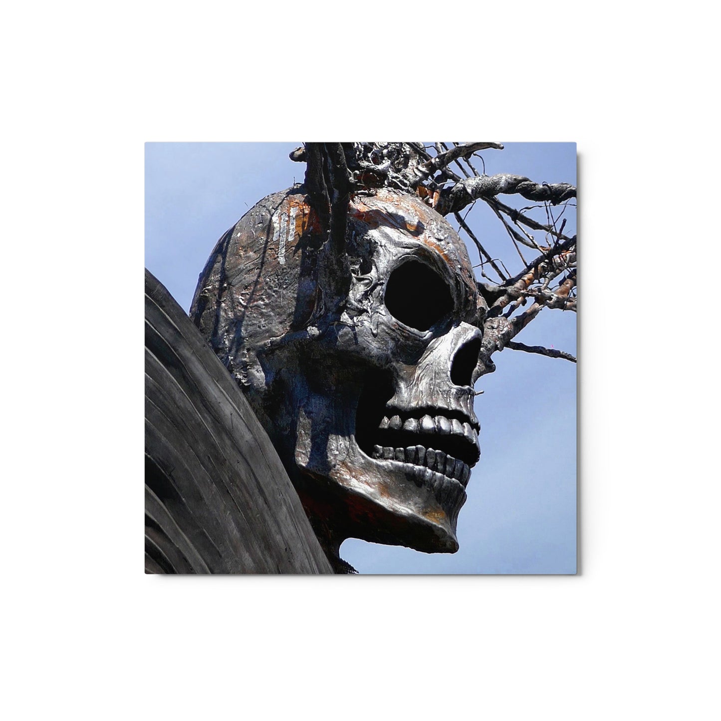 Skull Warrior - Glossy Metal Prints - Fry1Productions