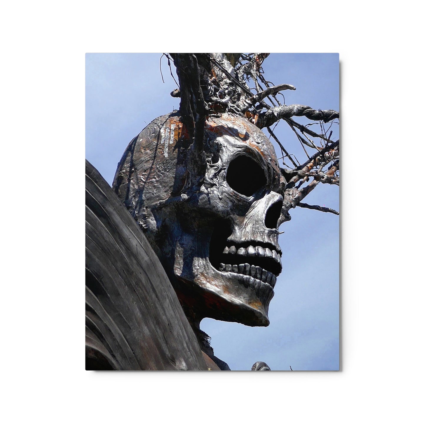 Skull Warrior - Glossy Metal Prints - Fry1Productions