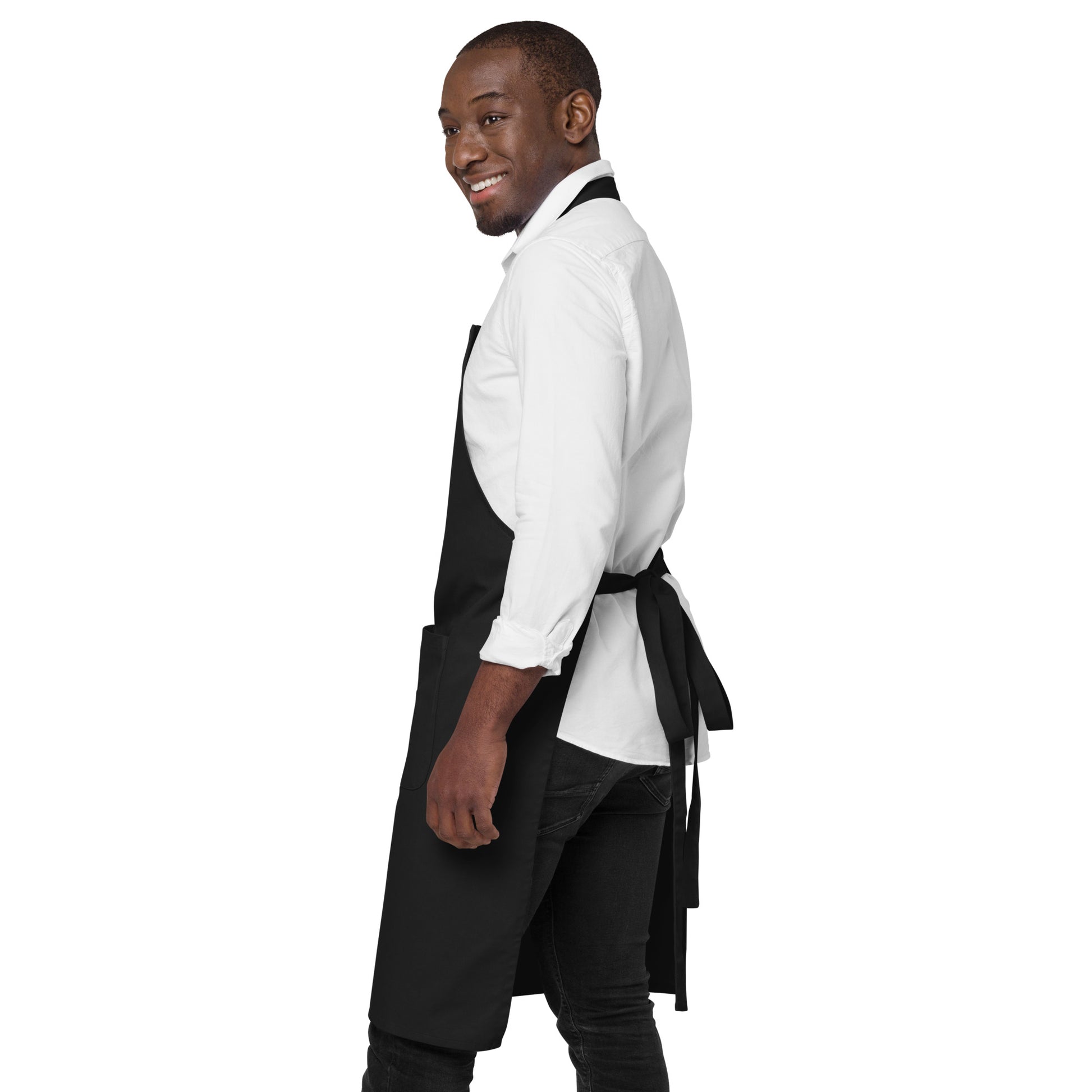 Skull Warrior Stare - Organic cotton apron - Fry1Productions