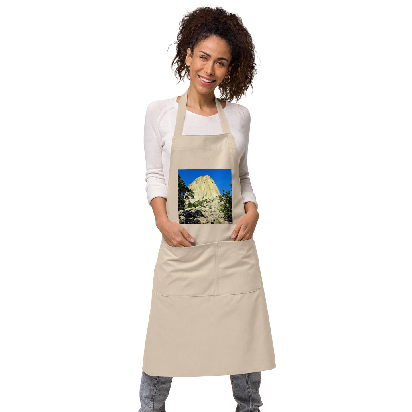 Reaching Heaven - Organic cotton apron - Fry1Productions