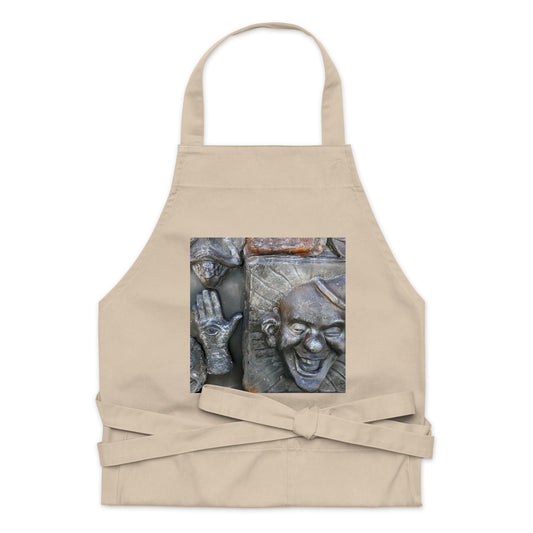 Cosmic Laughter - Organic cotton apron - Fry1Productions