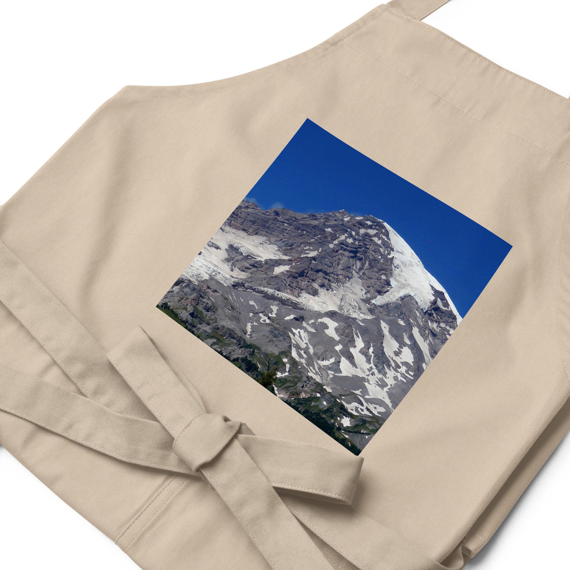 Majestic Mt. Rainier - Organic cotton apron - Fry1Productions