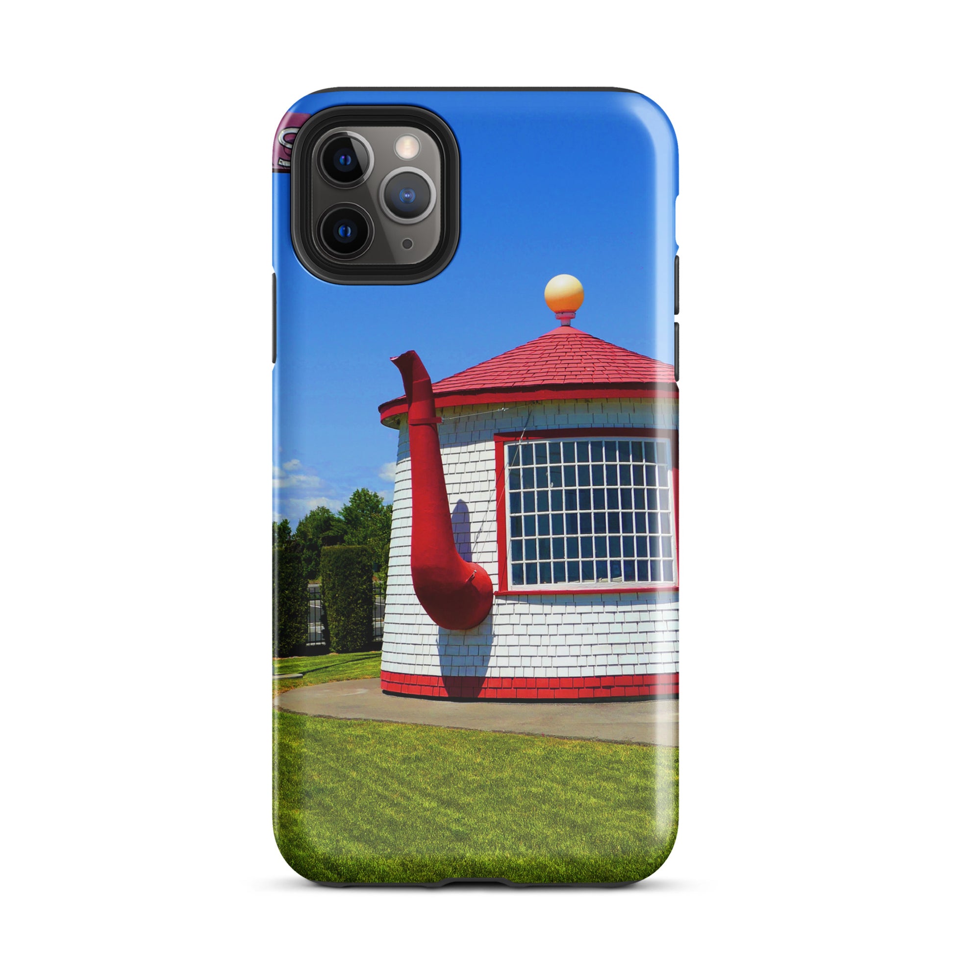 Historic Teapot Dome Service Station - Tough Case for iPhone ( 15 Pro Max – 11 ) - Fry1Productions