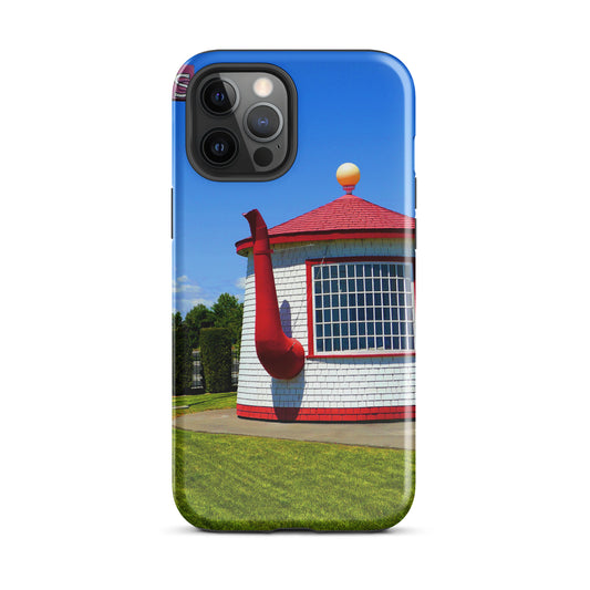 Historic Teapot Dome Service Station - Tough Case for iPhone ( 15 Pro Max – 11 ) - Fry1Productions