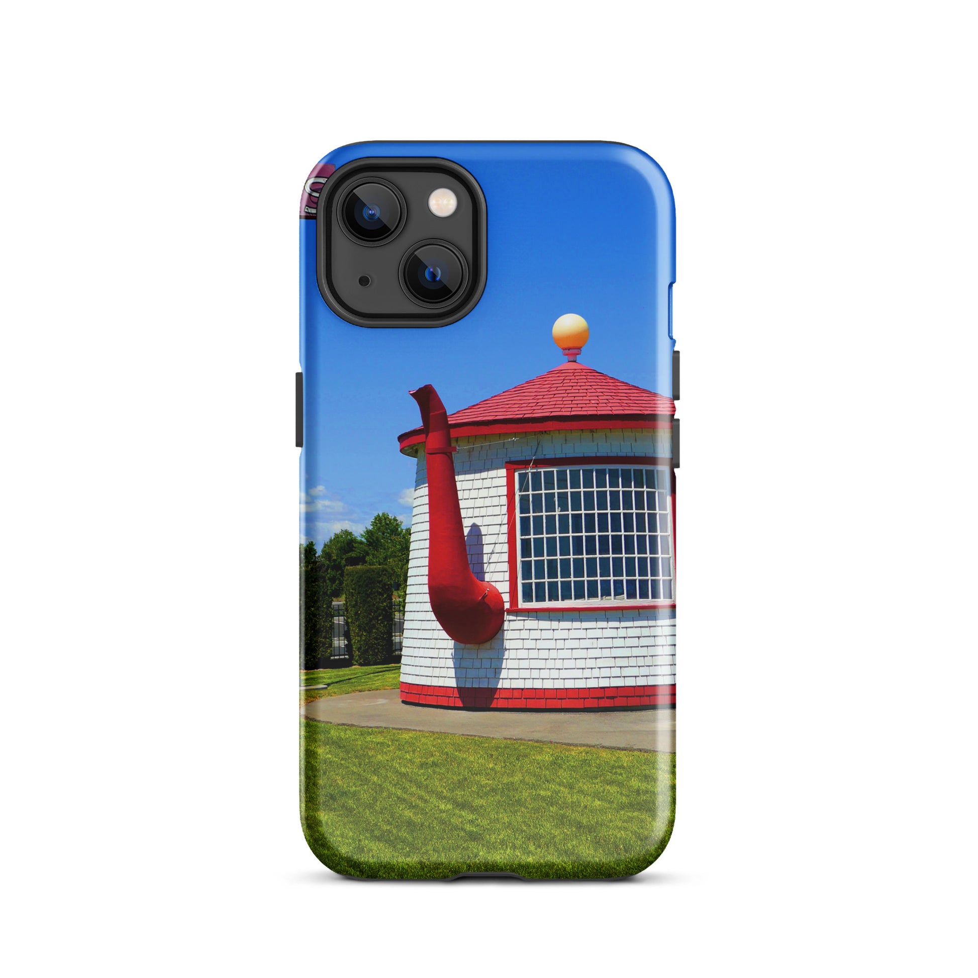 Historic Teapot Dome Service Station - Tough Case for iPhone ( 15 Pro Max – 11 ) - Fry1Productions