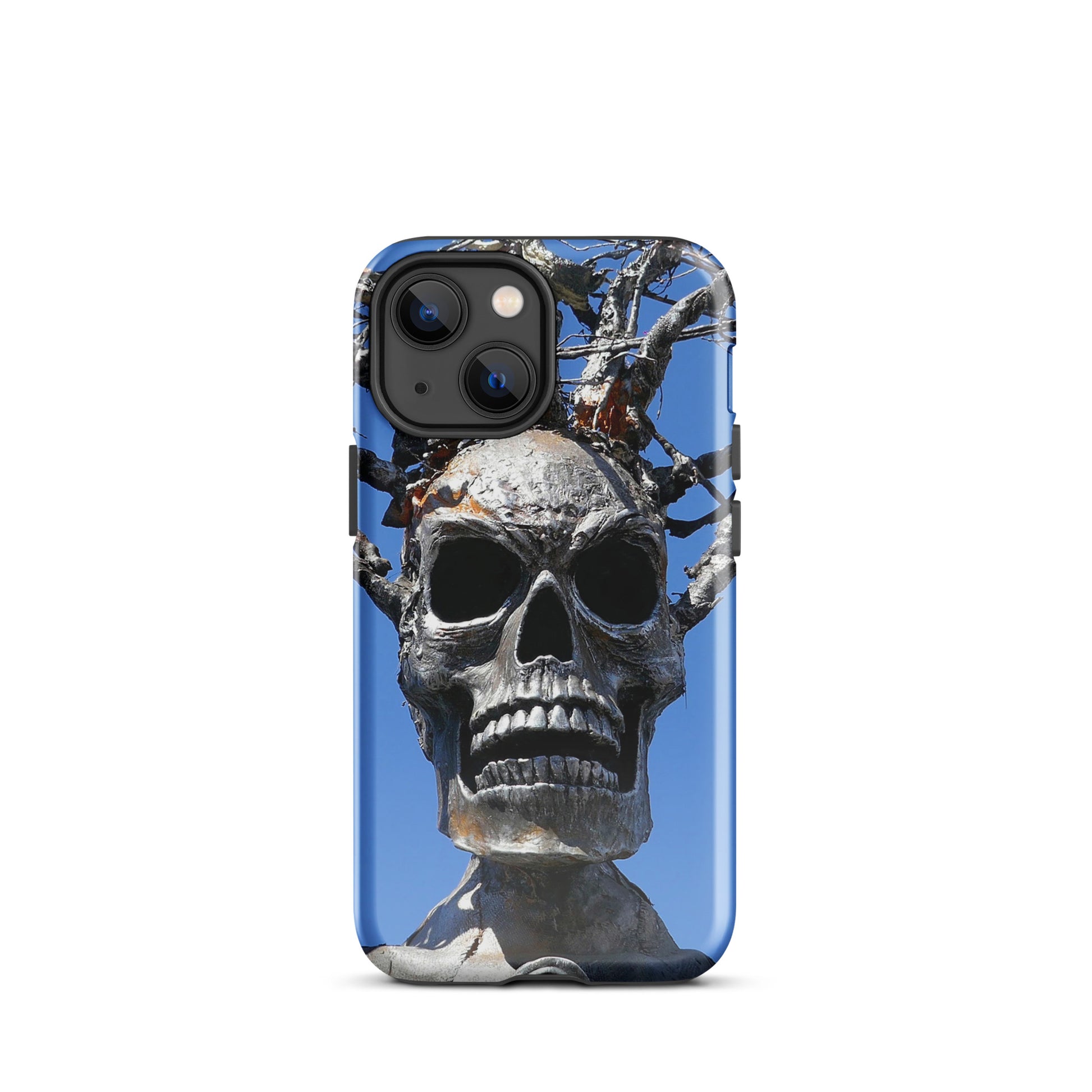 Skull Warrior Stare - Tough Case for iPhone ( 15 Pro Max – 11 ) - Fry1Productions