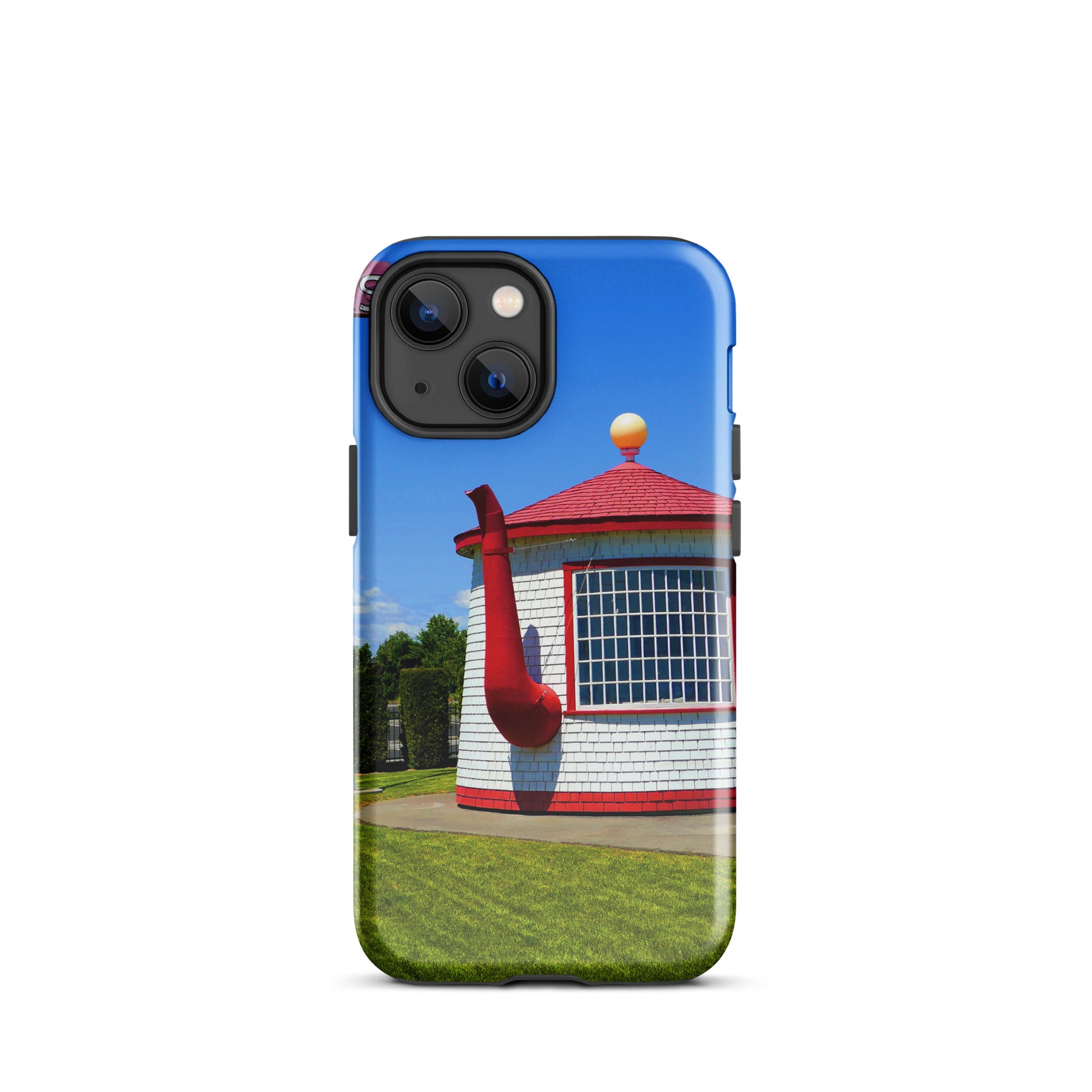 Historic Teapot Dome Service Station - Tough Case for iPhone ( 15 Pro Max – 11 ) - Fry1Productions