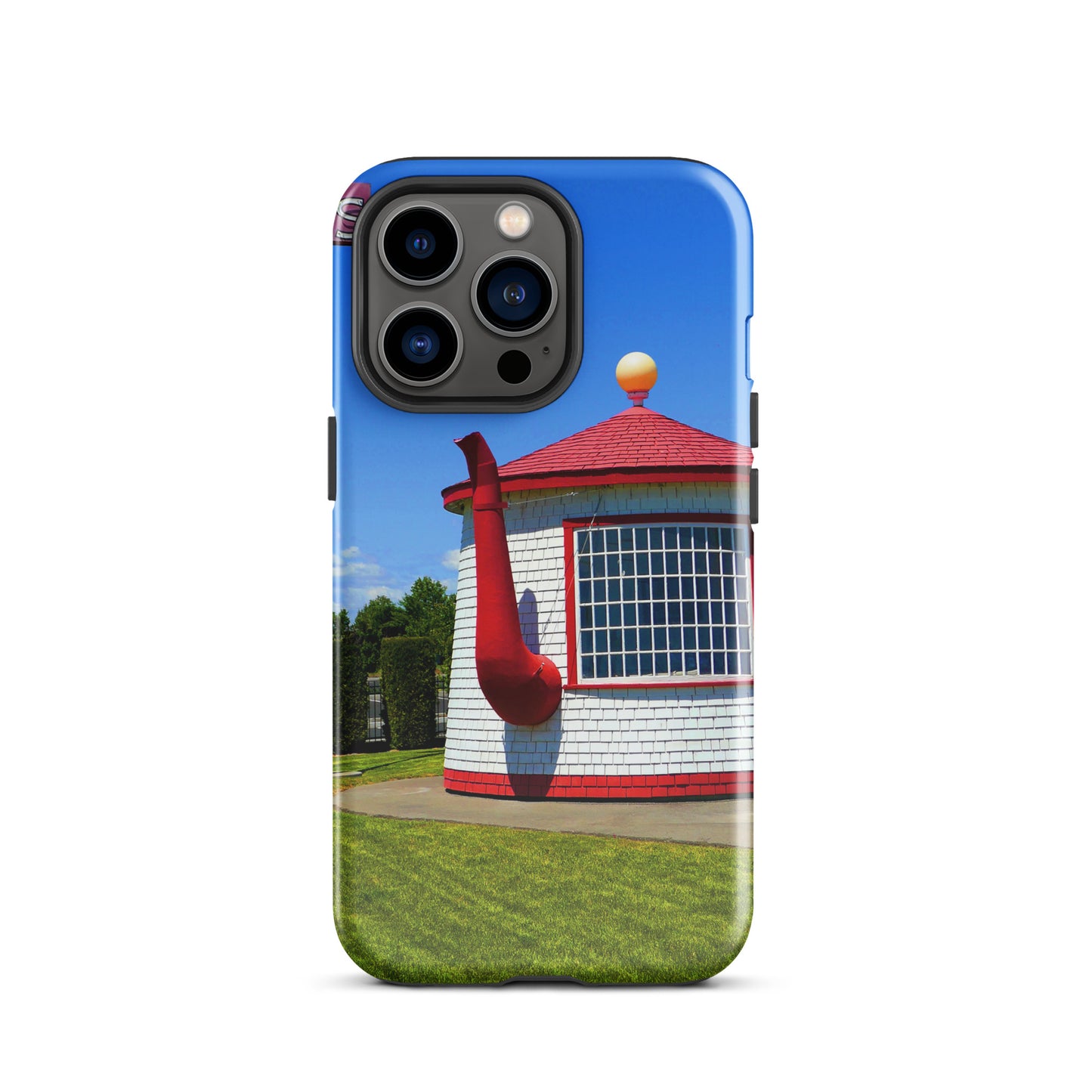 Historic Teapot Dome Service Station - Tough Case for iPhone ( 15 Pro Max – 11 ) - Fry1Productions