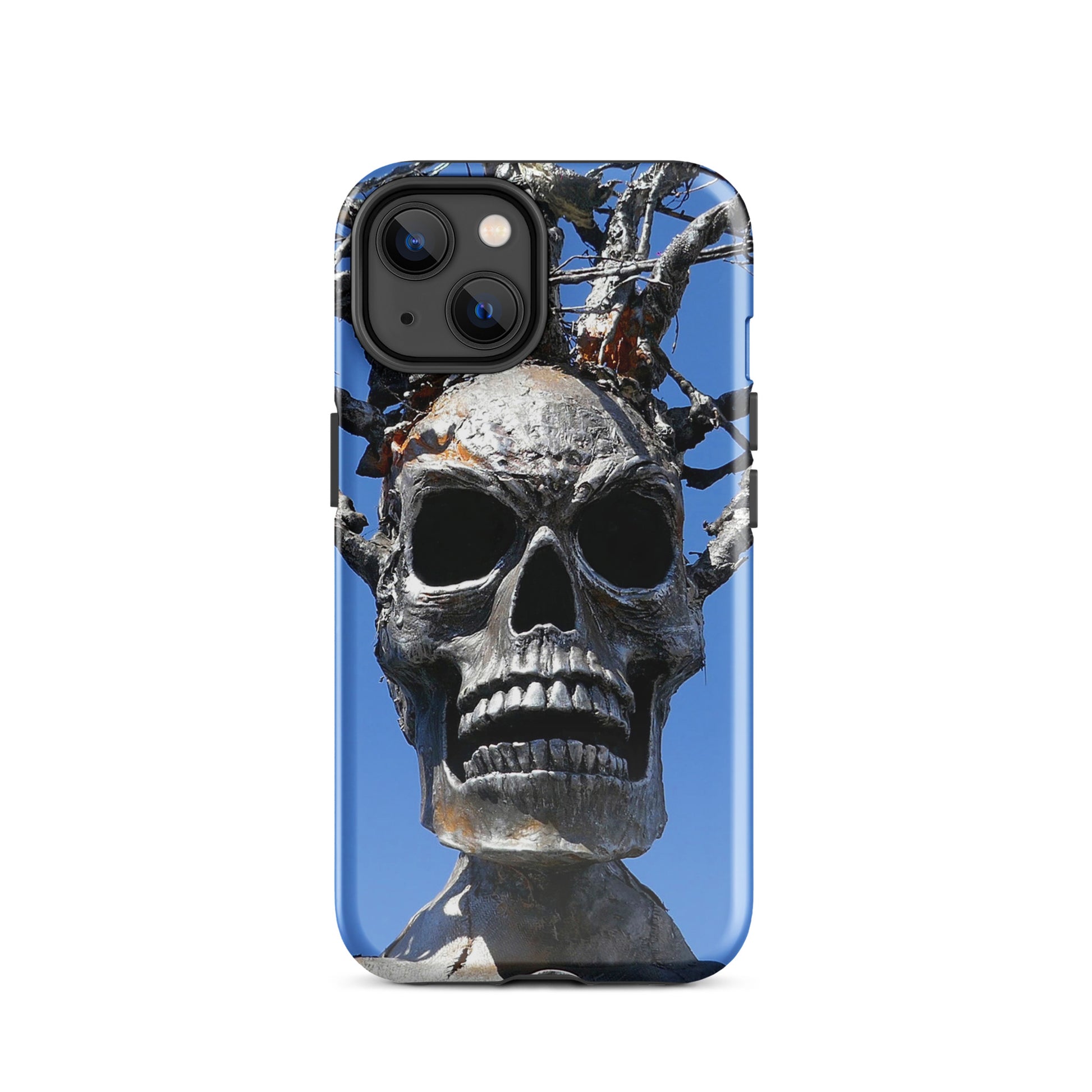 Skull Warrior Stare - Tough Case for iPhone ( 15 Pro Max – 11 ) - Fry1Productions