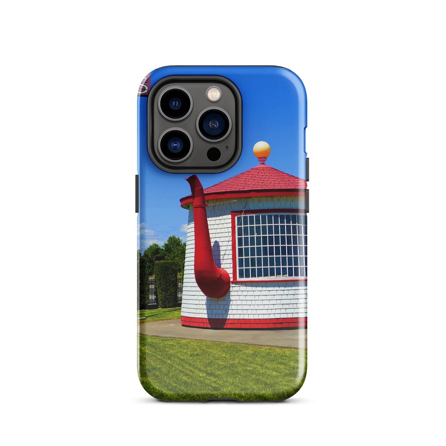 Historic Teapot Dome Service Station - Tough Case for iPhone ( 15 Pro Max – 11 ) - Fry1Productions