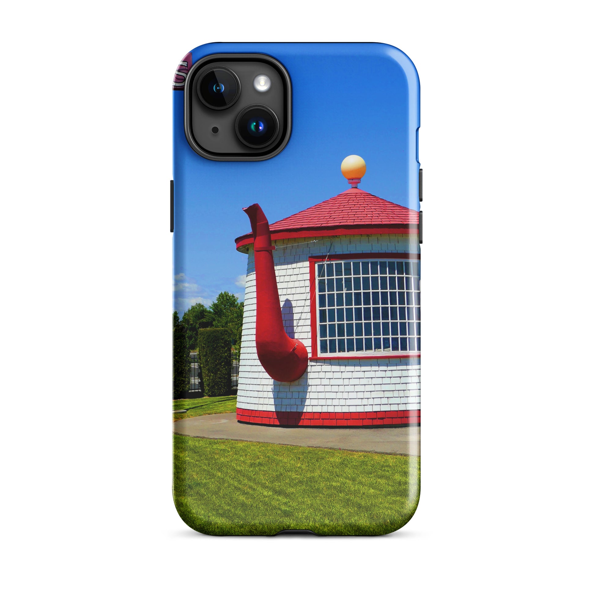 Historic Teapot Dome Service Station - Tough Case for iPhone ( 15 Pro Max – 11 ) - Fry1Productions