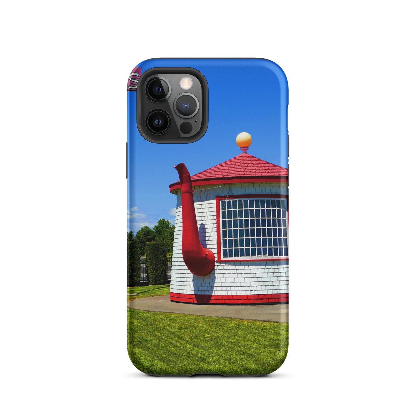 Historic Teapot Dome Service Station - Tough Case for iPhone ( 15 Pro Max – 11 ) - Fry1Productions