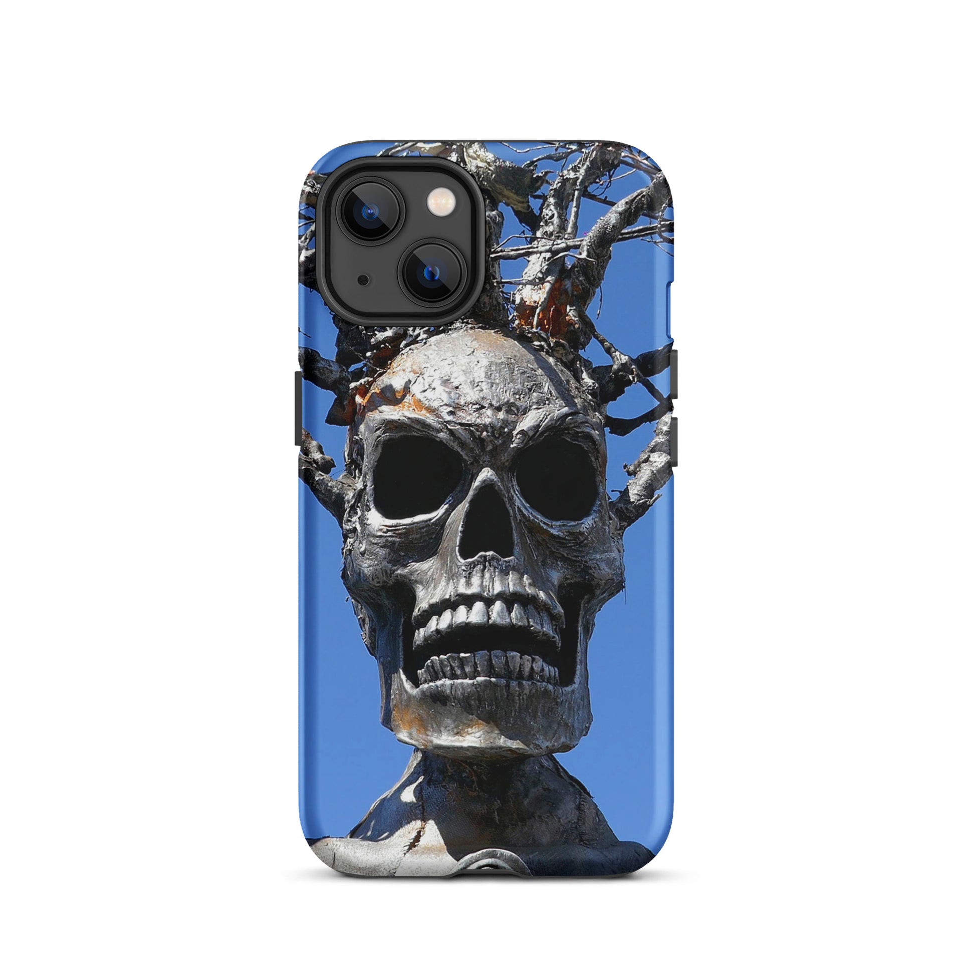 Skull Warrior Stare - Tough Case for iPhone ( 15 Pro Max – 11 ) - Fry1Productions