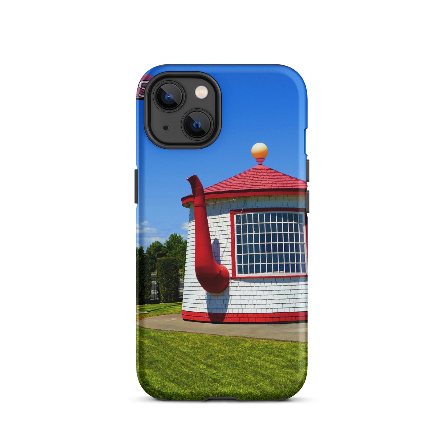 Historic Teapot Dome Service Station - Tough Case for iPhone ( 15 Pro Max – 11 ) - Fry1Productions