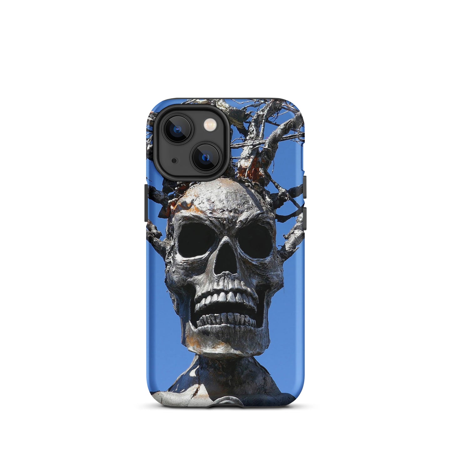 Skull Warrior Stare - Tough Case for iPhone ( 15 Pro Max – 11 ) - Fry1Productions