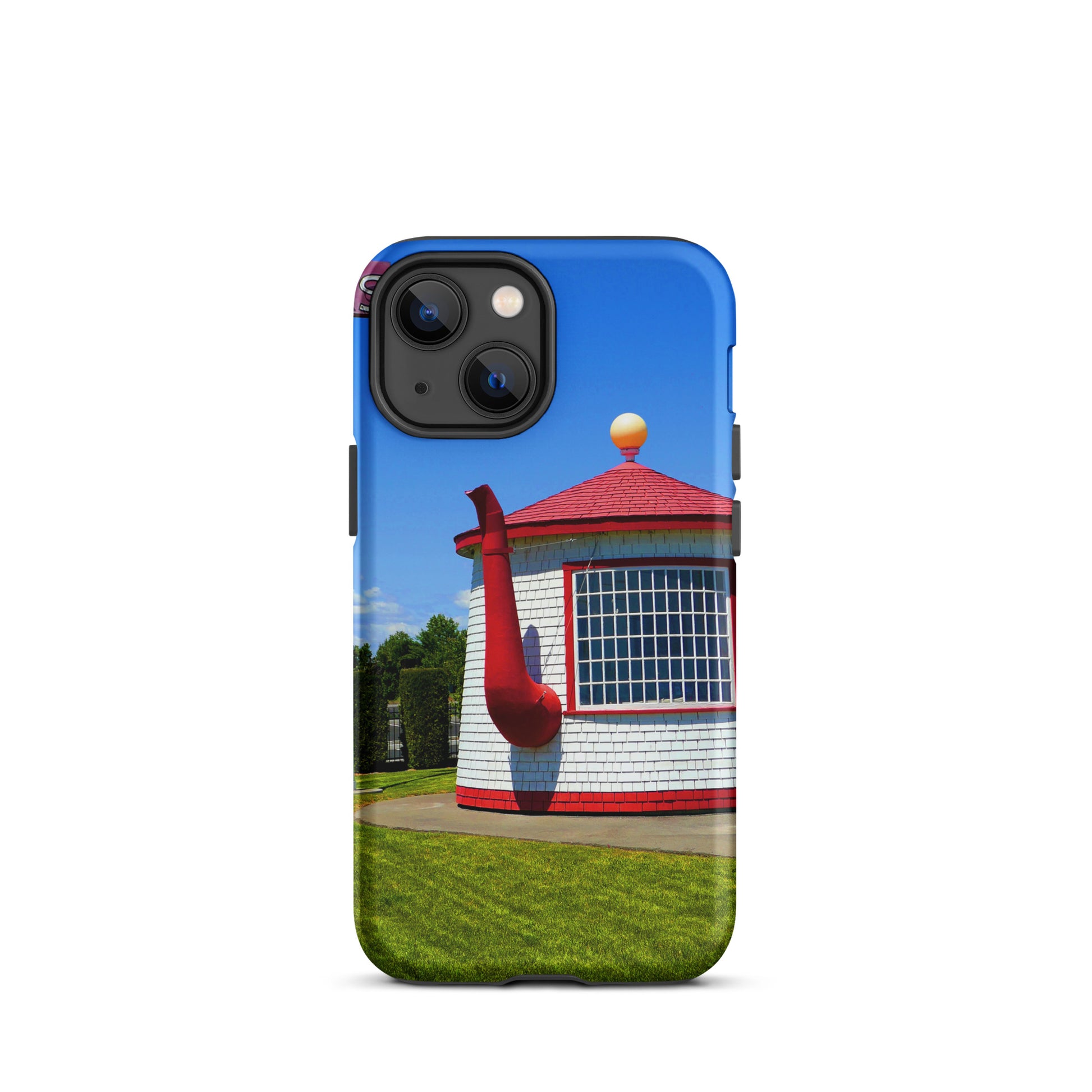 Historic Teapot Dome Service Station - Tough Case for iPhone ( 15 Pro Max – 11 ) - Fry1Productions