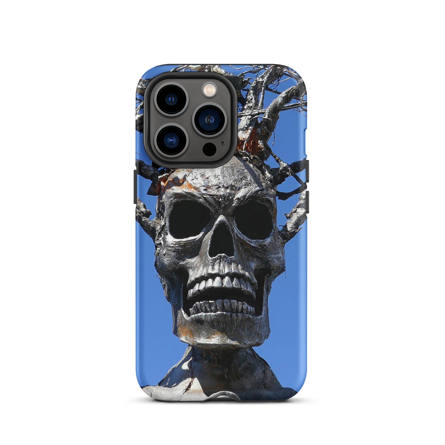 Skull Warrior Stare - Tough Case for iPhone ( 15 Pro Max – 11 ) - Fry1Productions