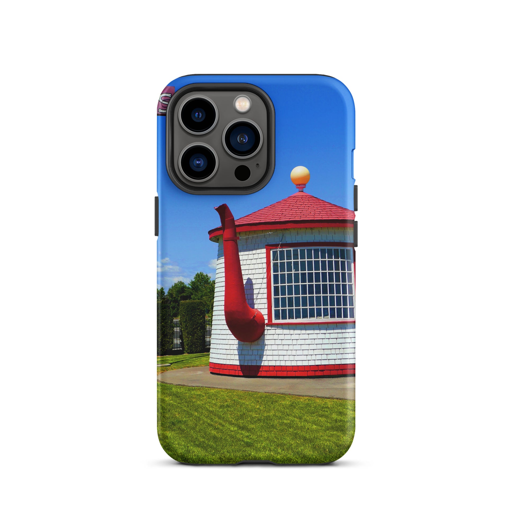 Historic Teapot Dome Service Station - Tough Case for iPhone ( 15 Pro Max – 11 ) - Fry1Productions