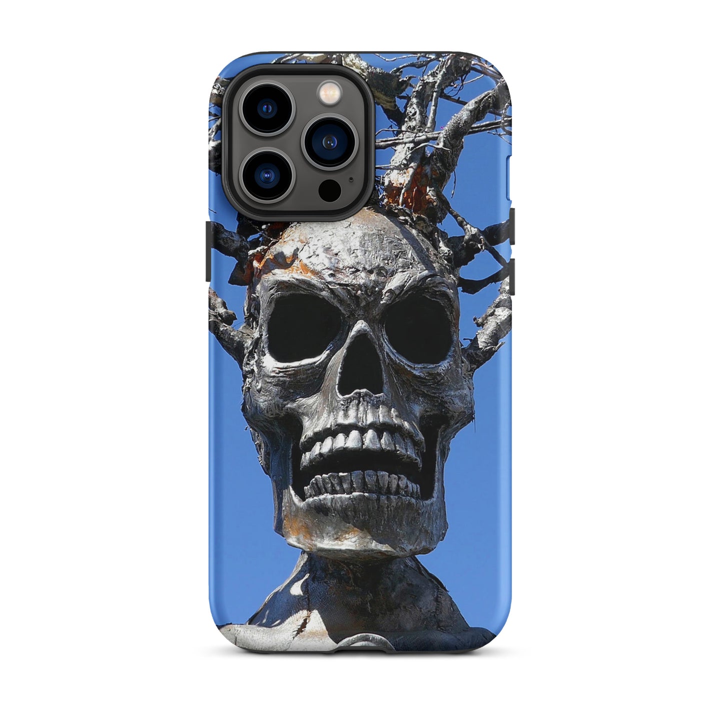 Skull Warrior Stare - Tough Case for iPhone ( 15 Pro Max – 11 ) - Fry1Productions