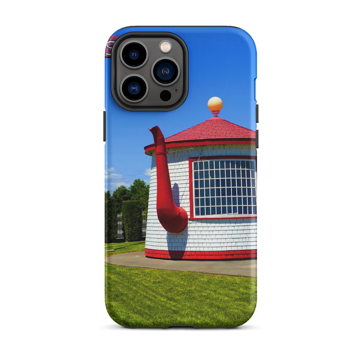 Historic Teapot Dome Service Station - Tough Case for iPhone ( 15 Pro Max – 11 ) - Fry1Productions