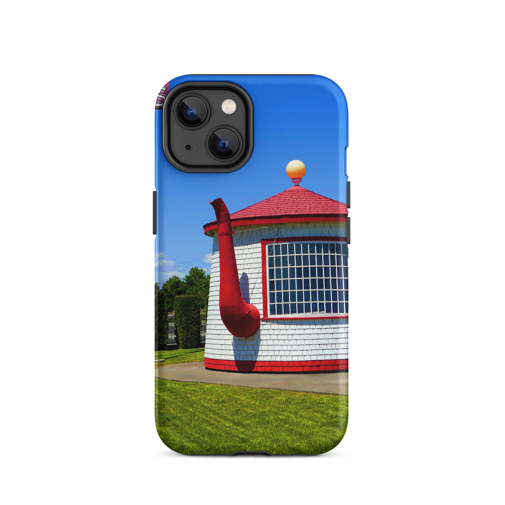 Historic Teapot Dome Service Station - Tough Case for iPhone ( 15 Pro Max – 11 ) - Fry1Productions