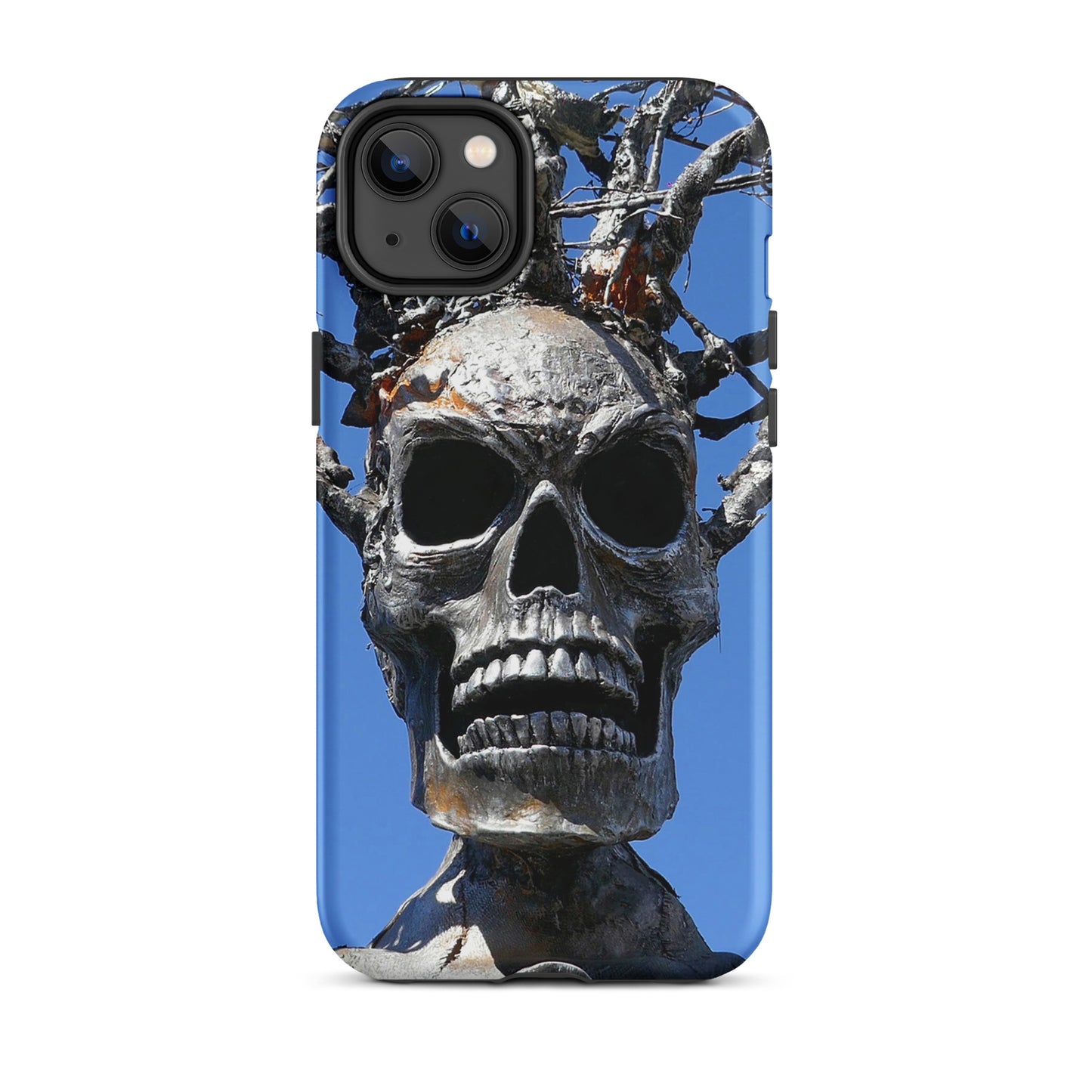 Skull Warrior Stare - Tough Case for iPhone ( 15 Pro Max – 11 ) - Fry1Productions