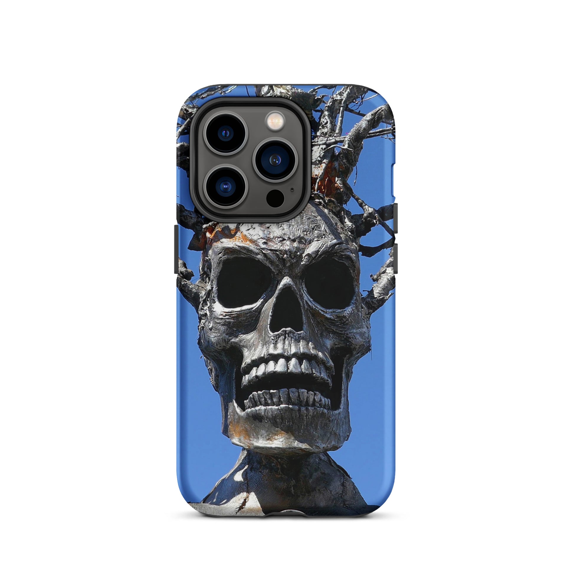 Skull Warrior Stare - Tough Case for iPhone ( 15 Pro Max – 11 ) - Fry1Productions