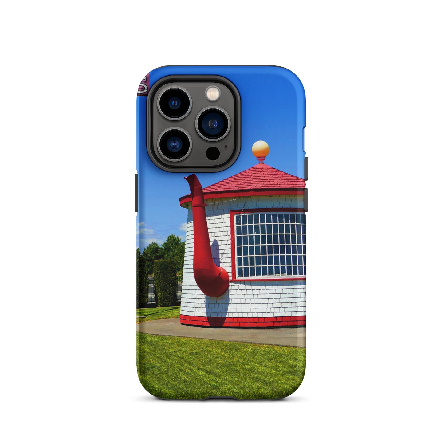 Historic Teapot Dome Service Station - Tough Case for iPhone ( 15 Pro Max – 11 ) - Fry1Productions